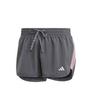 NWOT Adidas Run It Gray Pink Running Shorts Size Large